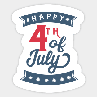 Happy 4th of July Sticker